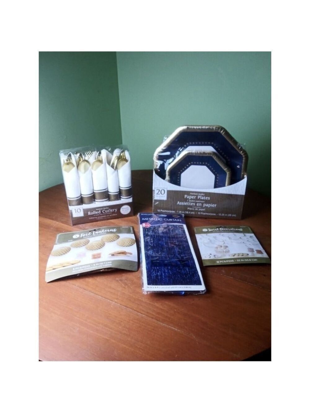 Blue Gold Party Supplies